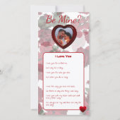  Kaart van Valentijnse hartverwarmde (Achterkant)