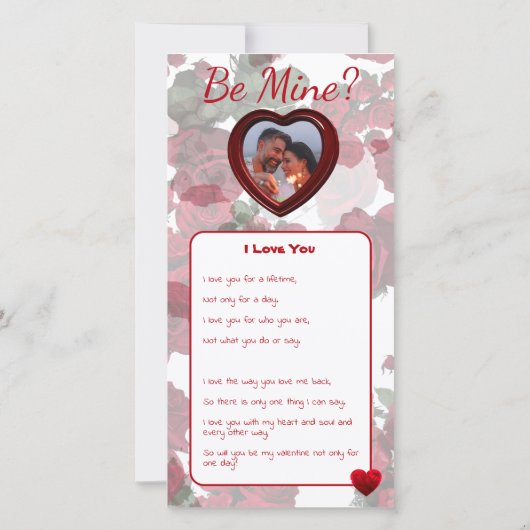  Kaart van Valentijnse hartverwarmde (Achterkant)