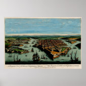  kaart van Valletta Malta (1794) Poster (Voorkant)