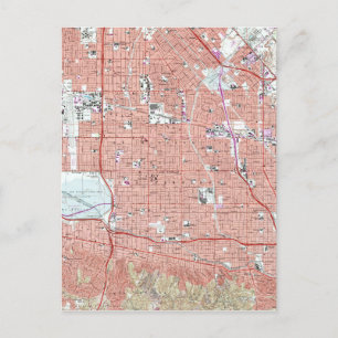 kaart van Van Nuys California (1966)