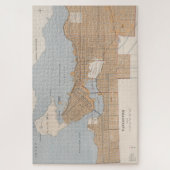  kaart van Vancouver Canada (1915) Legpuzzel (Verticaal)