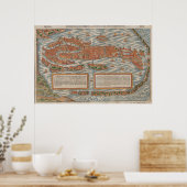  kaart van Venetië (1550) Poster (Keuken)