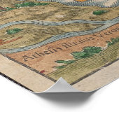  kaart van Venetië (1550) Poster (Hoek)