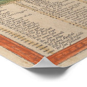  kaart van Venetië (1572) Poster (Hoek)