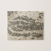  kaart van Venetië (1573) Legpuzzel (Horizontaal)