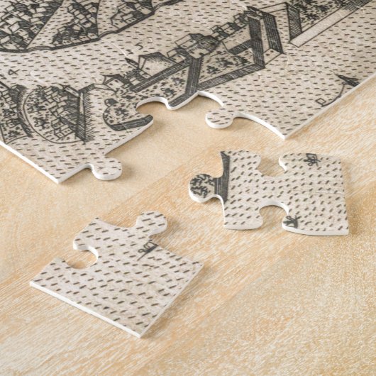  kaart van Venetië (1573) Legpuzzel (Zijkant)