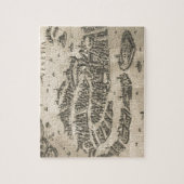  kaart van Venetië (1573) Legpuzzel (Verticaal)