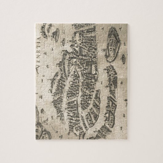  kaart van Venetië (1573) Legpuzzel (Verticaal)