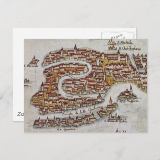  kaart van Venetië (1649) (Voorkant / Achterkant)