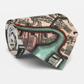  kaart van Venetië (1729) Stropdas (Opgerold)