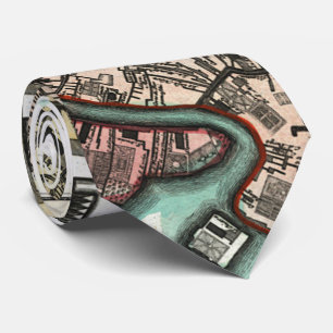  kaart van Venetië (1729) Stropdas