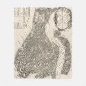  kaart van Venetië (1764) Fleece Deken (Voorkant)