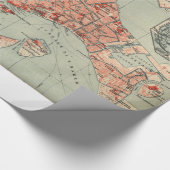 kaart van Venetië (1920) Cadeaupapier (Hoek)