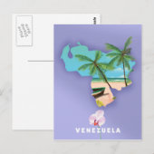 Kaart van Venezuela (Voorkant / Achterkant)