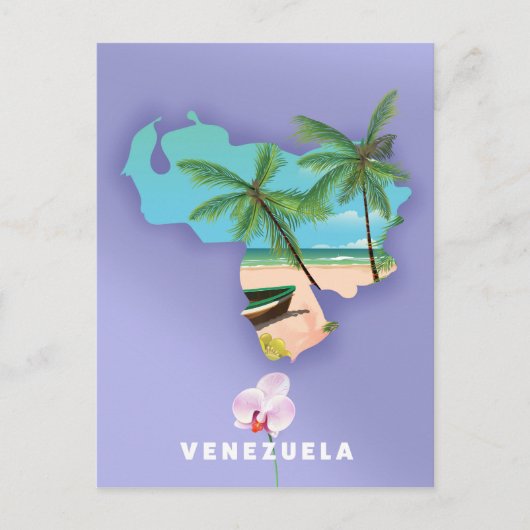 Kaart van Venezuela (Voorkant)
