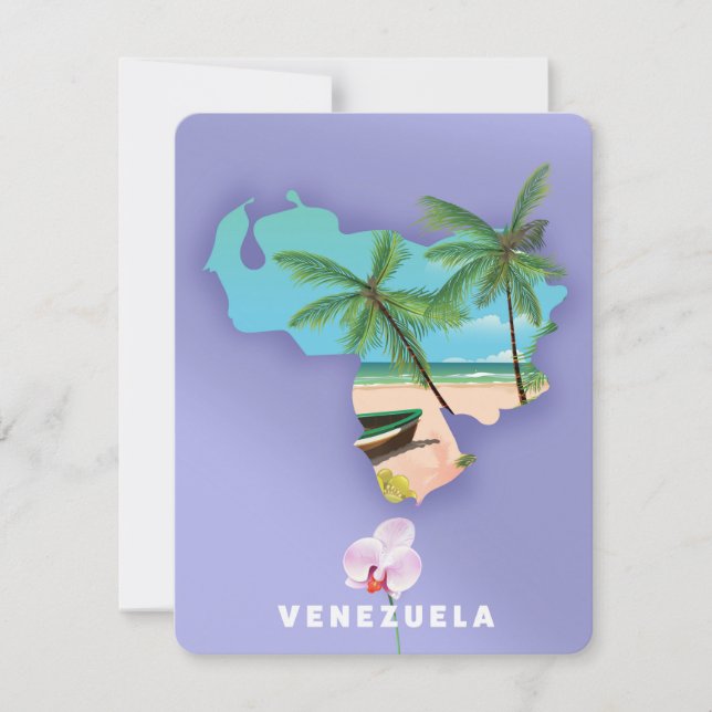 Kaart van Venezuela (Voorkant)