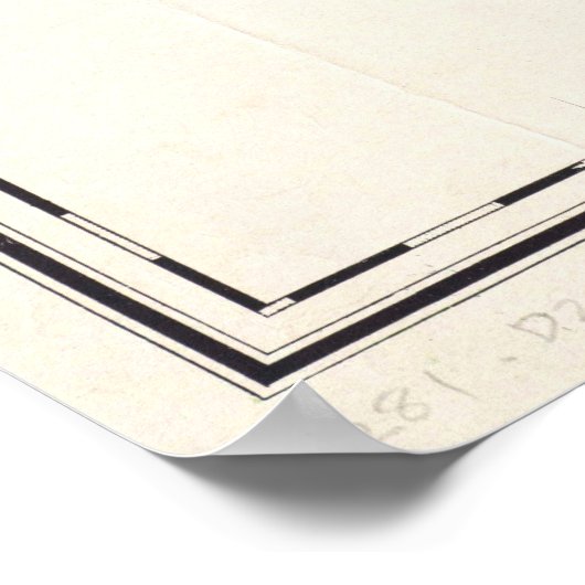  kaart van Venezuela (1920) Poster (Hoek)