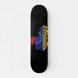 Kaart van Venezuela, kaart met veelhoekige maaswij Persoonlijk Skateboard