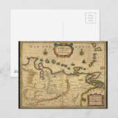 Kaart van Venezuela van Hendrik Hondius (1630) (Voorkant / Achterkant)