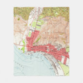  kaart van Ventura California (1951) Fleece Deken (Voorkant)