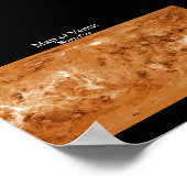 Kaart van Venus Poster (Hoek)