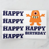 Kaart van Verjaardag Grote GROTE Reusachtige 8 x (Binnen)