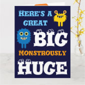 Kaart van Verjaardag Grote GROTE Reusachtige 8 x (Gele Bloem)