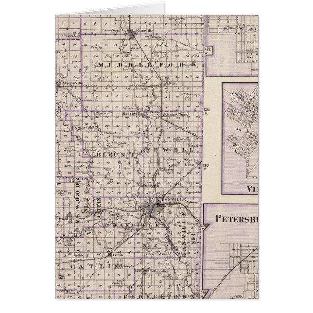 Kaart van Vermilion County, Mason City (Voorkant)