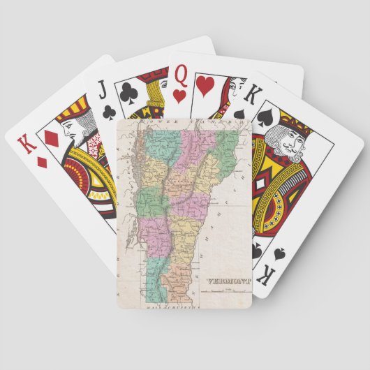  kaart van Vermont (1827) (Achterkant)