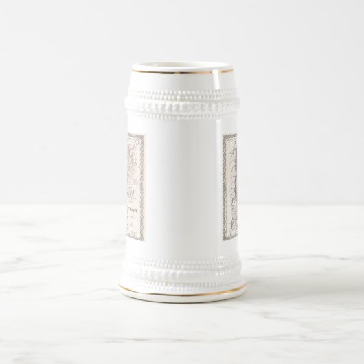  kaart van Vermont (1855) Bierpul (Center)