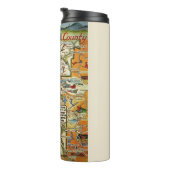  kaart van Vermont Thermosbeker (Geroteerd rechts)