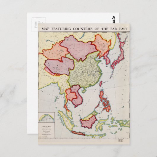 Kaart van Verre Oost-Azië (1932) (Voorkant / Achterkant)