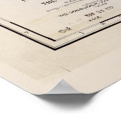 Kaart van Verre Oost-Azië (1932) Poster (Hoek)