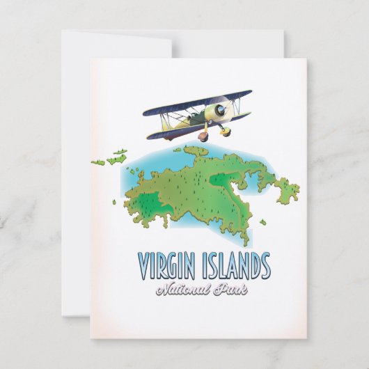 Kaart van Virgin Islands National Park (Voorkant)