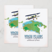 Kaart van Virgin Islands National Park (Voorkant / Achterkant)