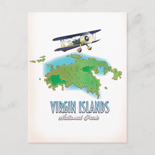 Kaart van Virgin Islands National Park (Voorkant)