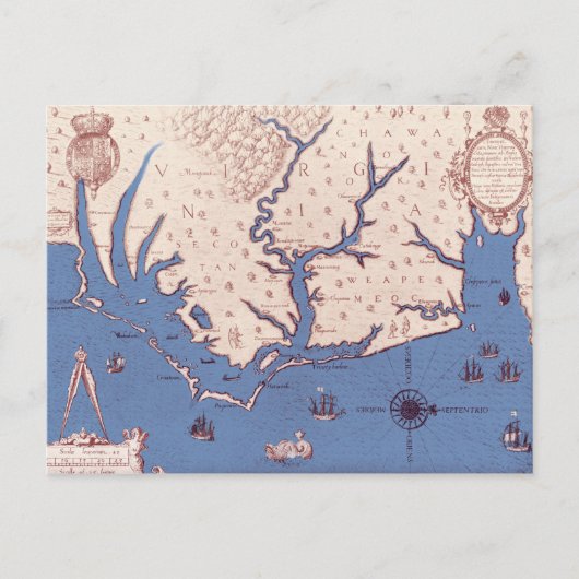 Kaart van Virginia (Voorkant)