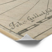  kaart van Virginia (1651) Poster (Hoek)