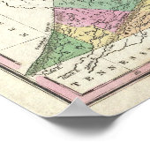  kaart van Virginia (1827) Poster (Hoek)