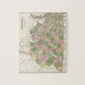  kaart van Virginia (1838) Legpuzzel (Verticaal)