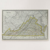  kaart van Virginia (1889) Legpuzzel (Horizontaal)