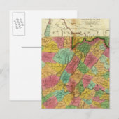 Kaart van Virginia en Maryland (Voorkant / Achterkant)