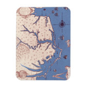 Kaart van Virginia Magneet (Verticaal)