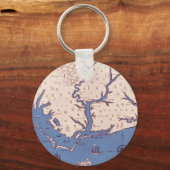 Kaart van Virginia Sleutelhanger (Voorkant)