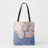 Kaart van Virginia Tote Bag (Voorkant)