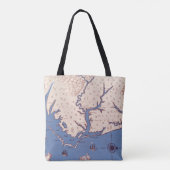 Kaart van Virginia Tote Bag (Achterkant)