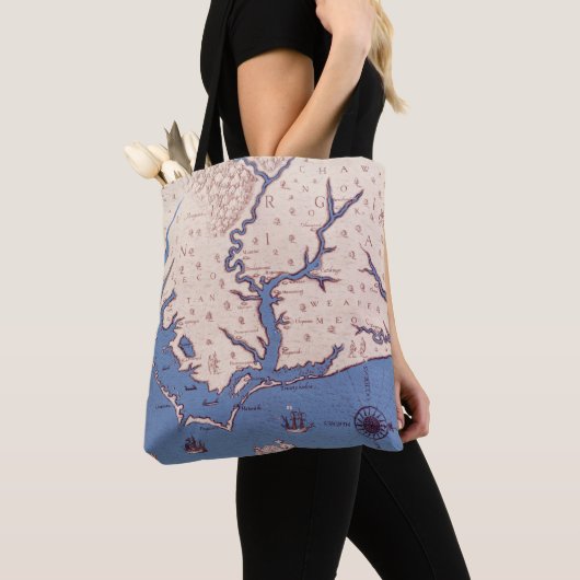 Kaart van Virginia Tote Bag (Dichtbij)