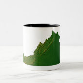 Kaart van Virginia Tweekleurige Koffiemok (Center)