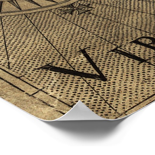 Kaart van Virginia van John Smith (1624) Poster (Hoek)