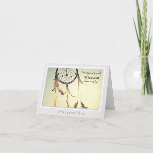 Kaart van waardering (geef nooit op) (Voorkant)